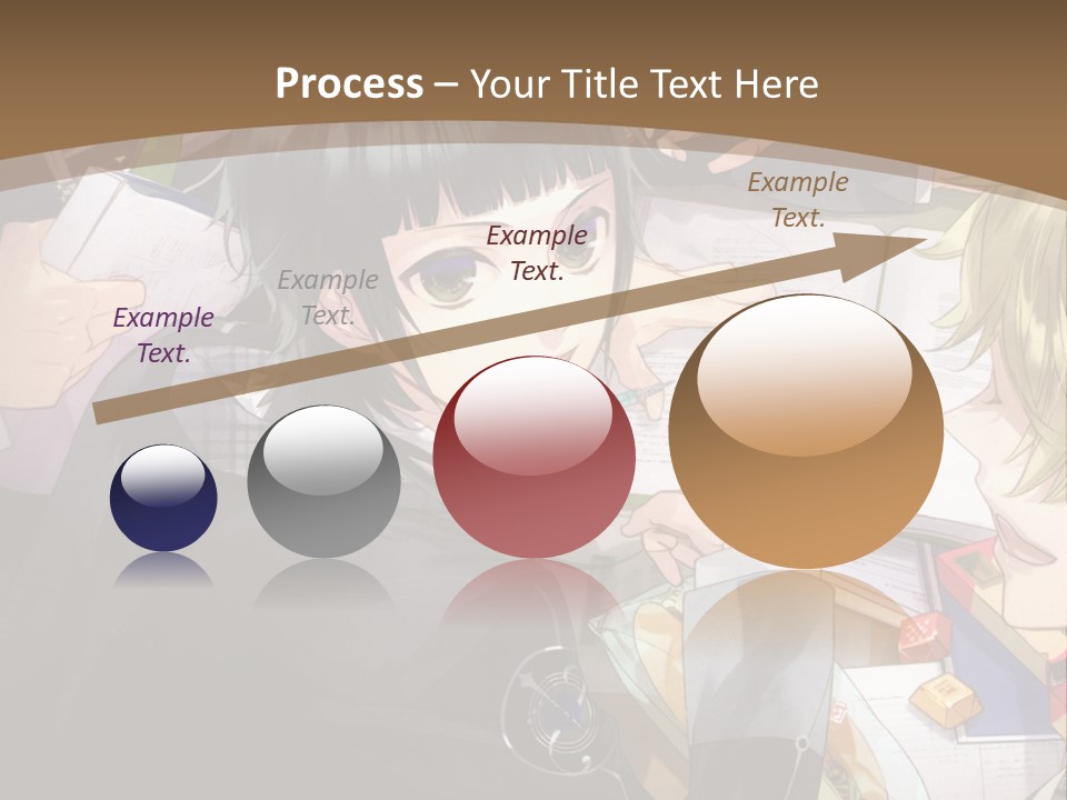 A Group Of People Sitting At A Table With A Book PowerPoint Template