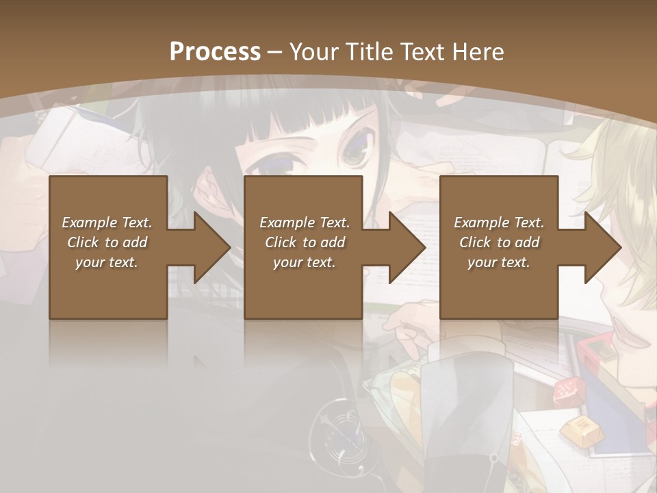 A Group Of People Sitting At A Table With A Book PowerPoint Template