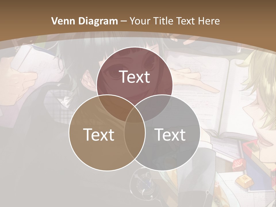 A Group Of People Sitting At A Table With A Book PowerPoint Template