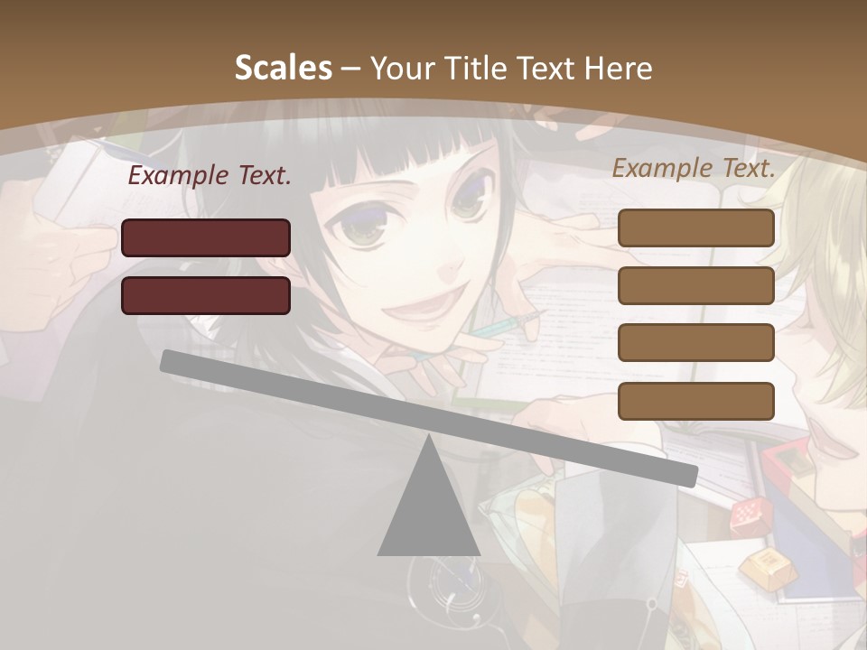 A Group Of People Sitting At A Table With A Book PowerPoint Template