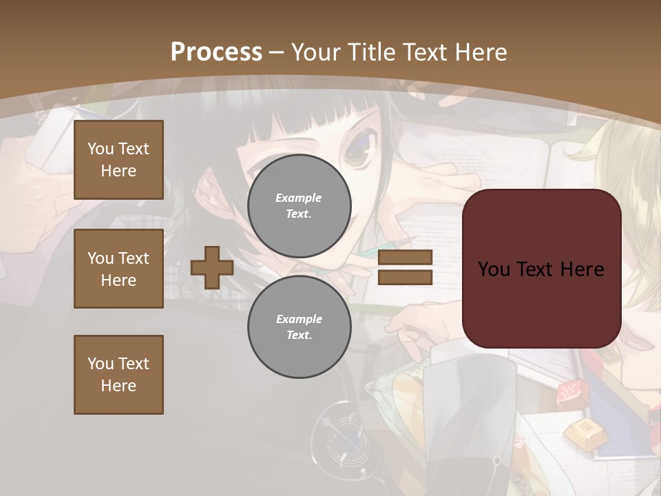 A Group Of People Sitting At A Table With A Book PowerPoint Template