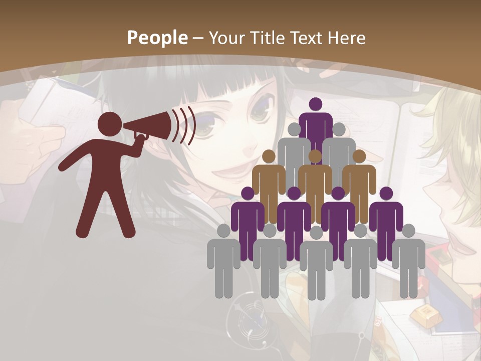 A Group Of People Sitting At A Table With A Book PowerPoint Template