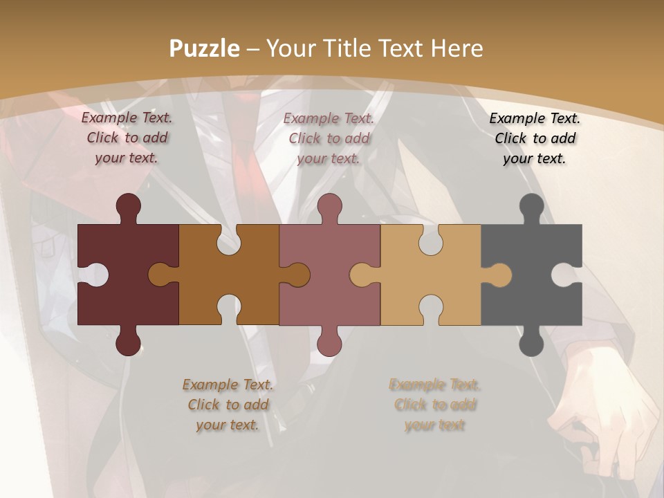 A Man In A Suit And Tie Sitting On A Window Sill PowerPoint Template