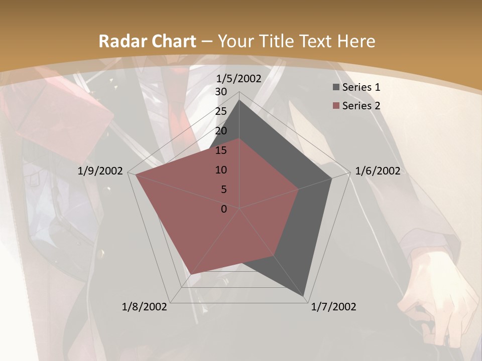 A Man In A Suit And Tie Sitting On A Window Sill PowerPoint Template
