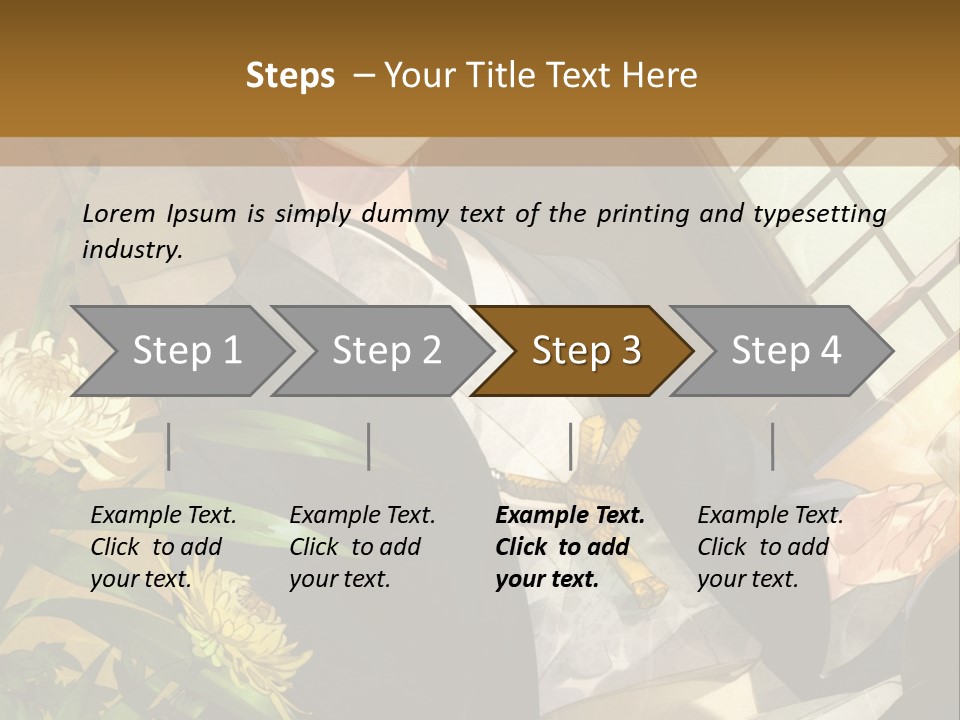 A Woman With Blue Hair Is Sitting In Front Of A Potted Plant PowerPoint Template