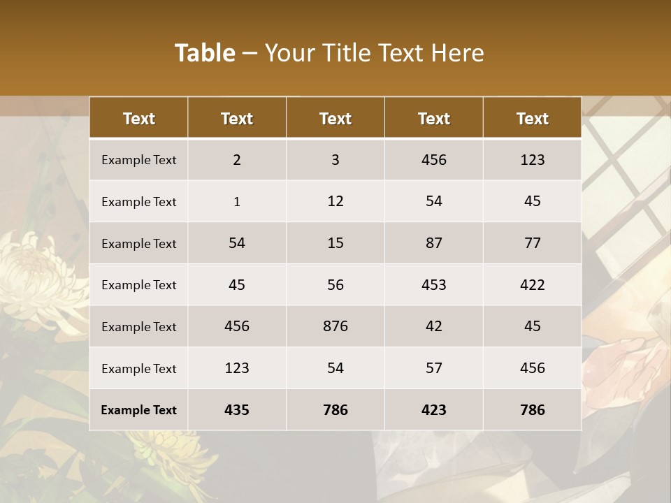 A Woman With Blue Hair Is Sitting In Front Of A Potted Plant PowerPoint Template