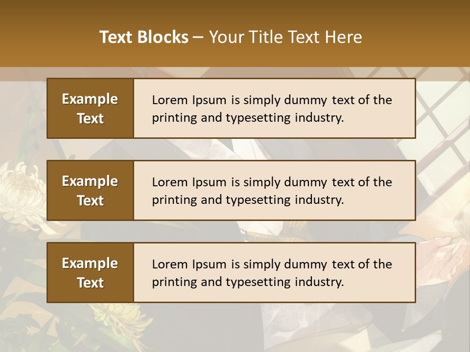 A Woman With Blue Hair Is Sitting In Front Of A Potted Plant PowerPoint Template