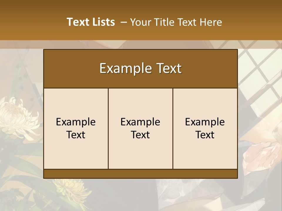 A Woman With Blue Hair Is Sitting In Front Of A Potted Plant PowerPoint Template