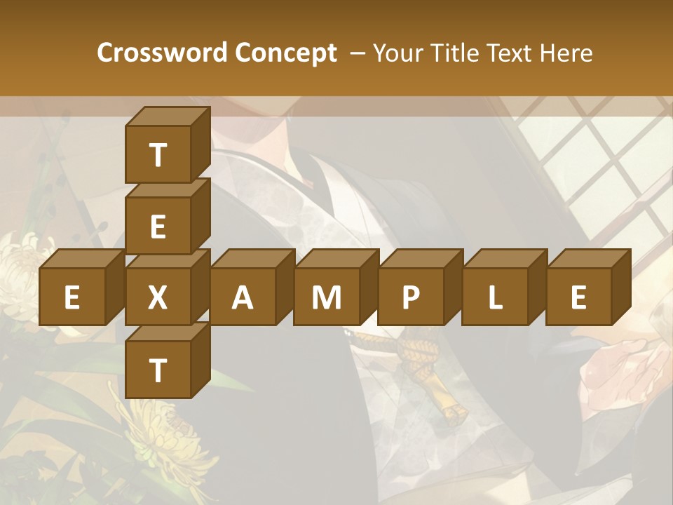 A Woman With Blue Hair Is Sitting In Front Of A Potted Plant PowerPoint Template