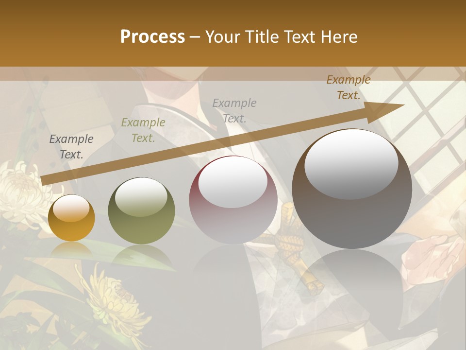 A Woman With Blue Hair Is Sitting In Front Of A Potted Plant PowerPoint Template