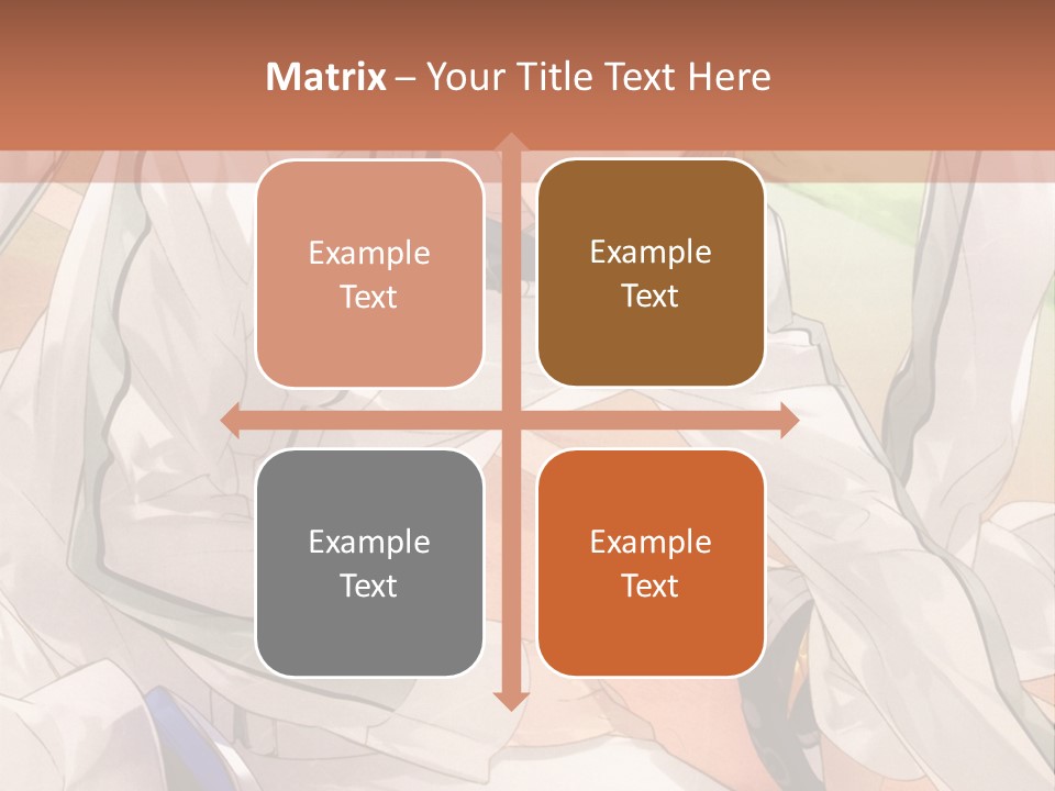 A Couple Of People Sitting Next To Each Other PowerPoint Template
