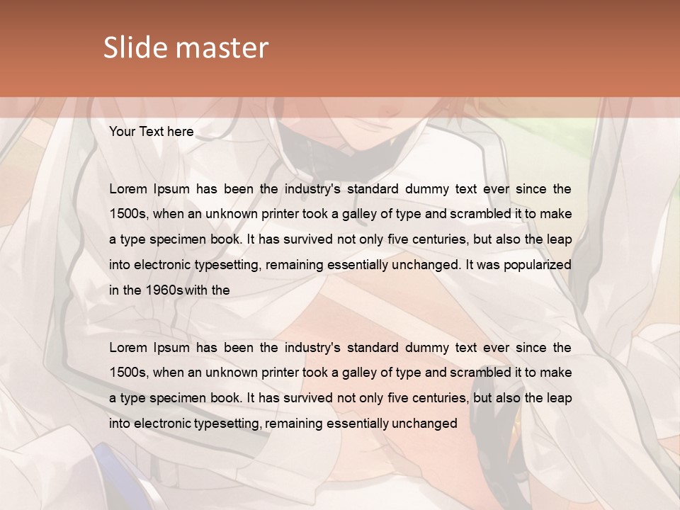 A Couple Of People Sitting Next To Each Other PowerPoint Template