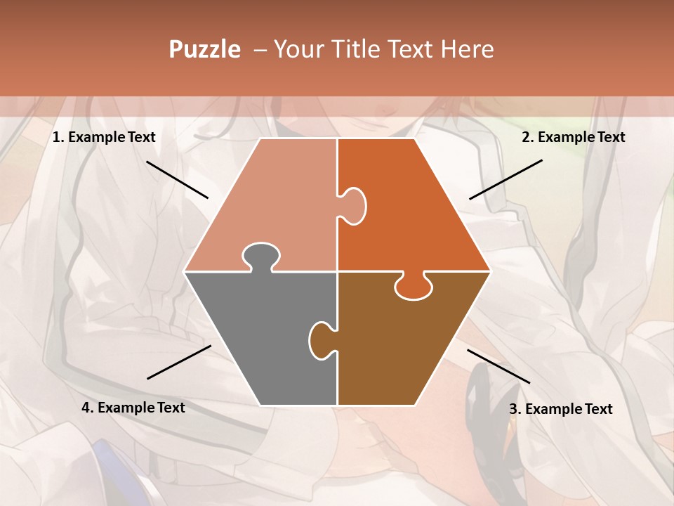 A Couple Of People Sitting Next To Each Other PowerPoint Template