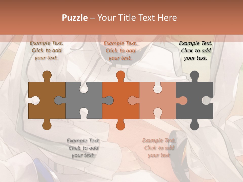 A Couple Of People Sitting Next To Each Other PowerPoint Template