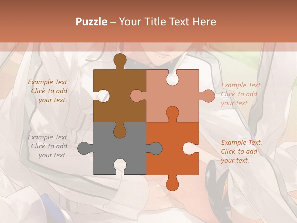 A Couple Of People Sitting Next To Each Other PowerPoint Template