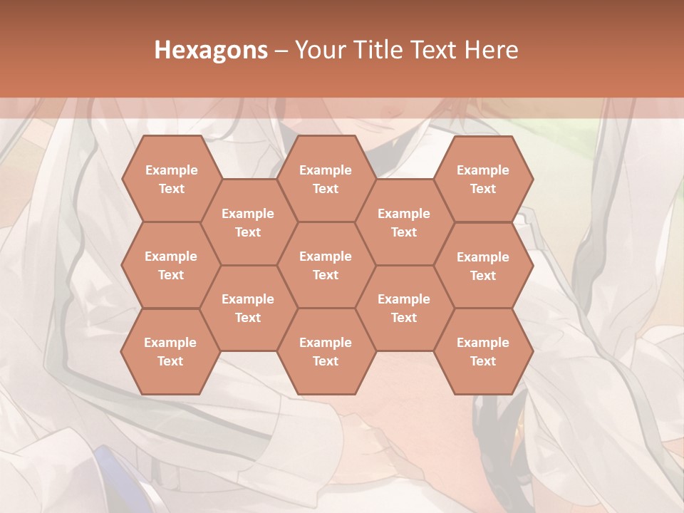 A Couple Of People Sitting Next To Each Other PowerPoint Template