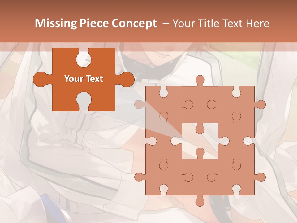 A Couple Of People Sitting Next To Each Other PowerPoint Template