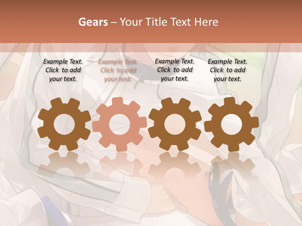 A Couple Of People Sitting Next To Each Other PowerPoint Template