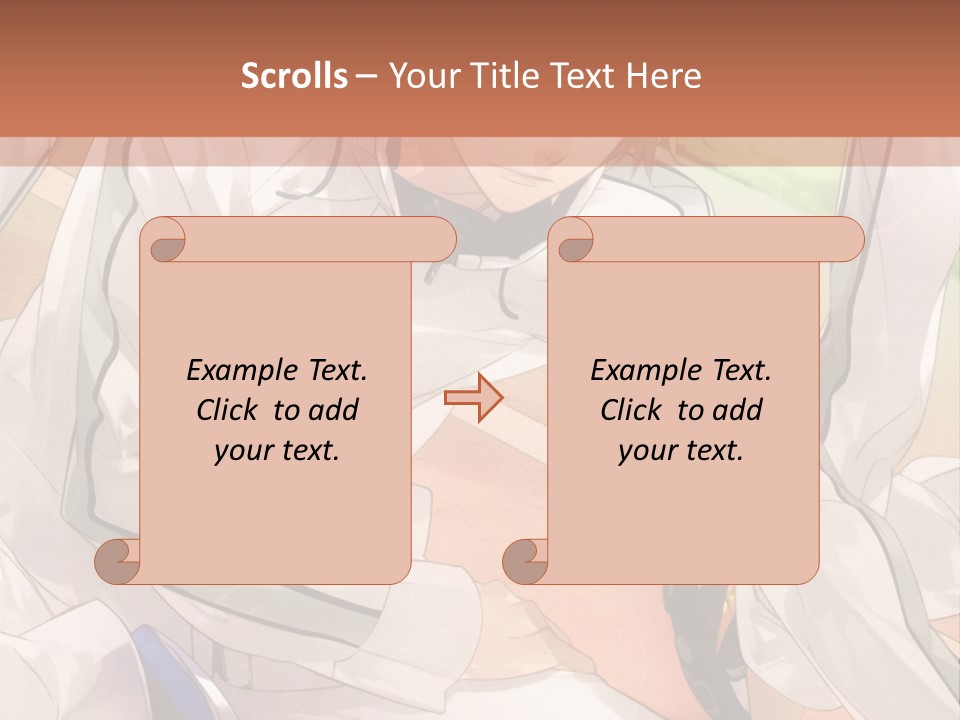A Couple Of People Sitting Next To Each Other PowerPoint Template