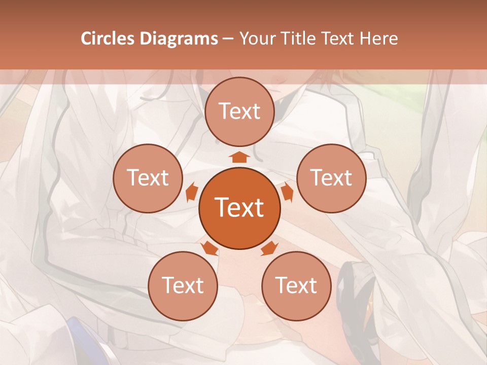 A Couple Of People Sitting Next To Each Other PowerPoint Template