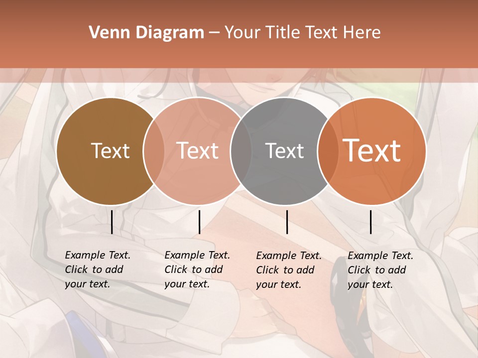 A Couple Of People Sitting Next To Each Other PowerPoint Template