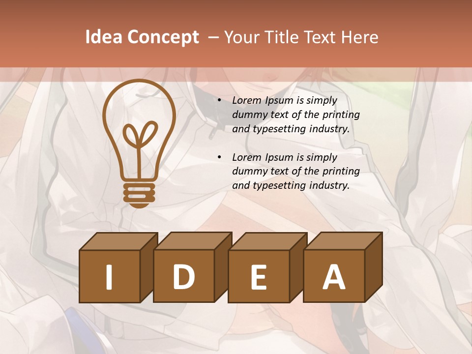 A Couple Of People Sitting Next To Each Other PowerPoint Template