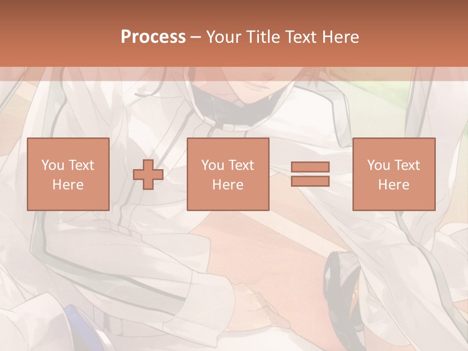 A Couple Of People Sitting Next To Each Other PowerPoint Template