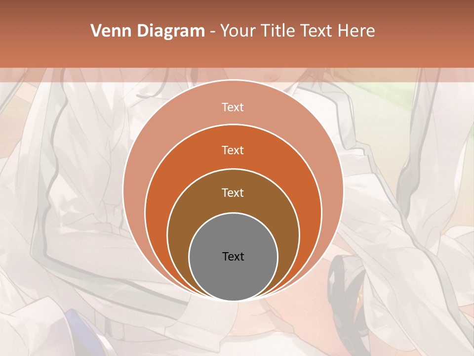 A Couple Of People Sitting Next To Each Other PowerPoint Template