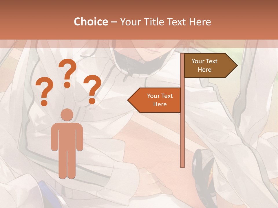 A Couple Of People Sitting Next To Each Other PowerPoint Template