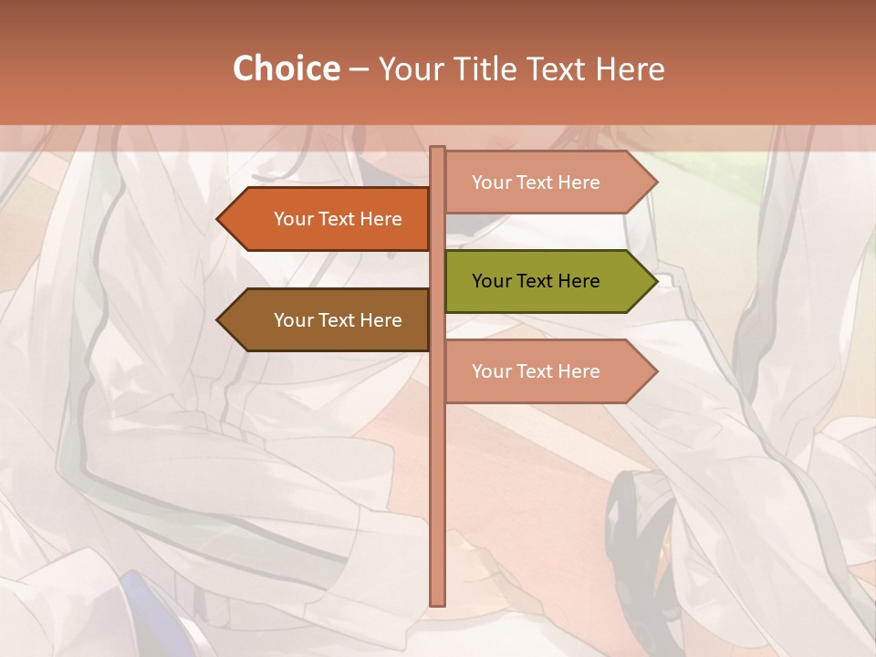 A Couple Of People Sitting Next To Each Other PowerPoint Template