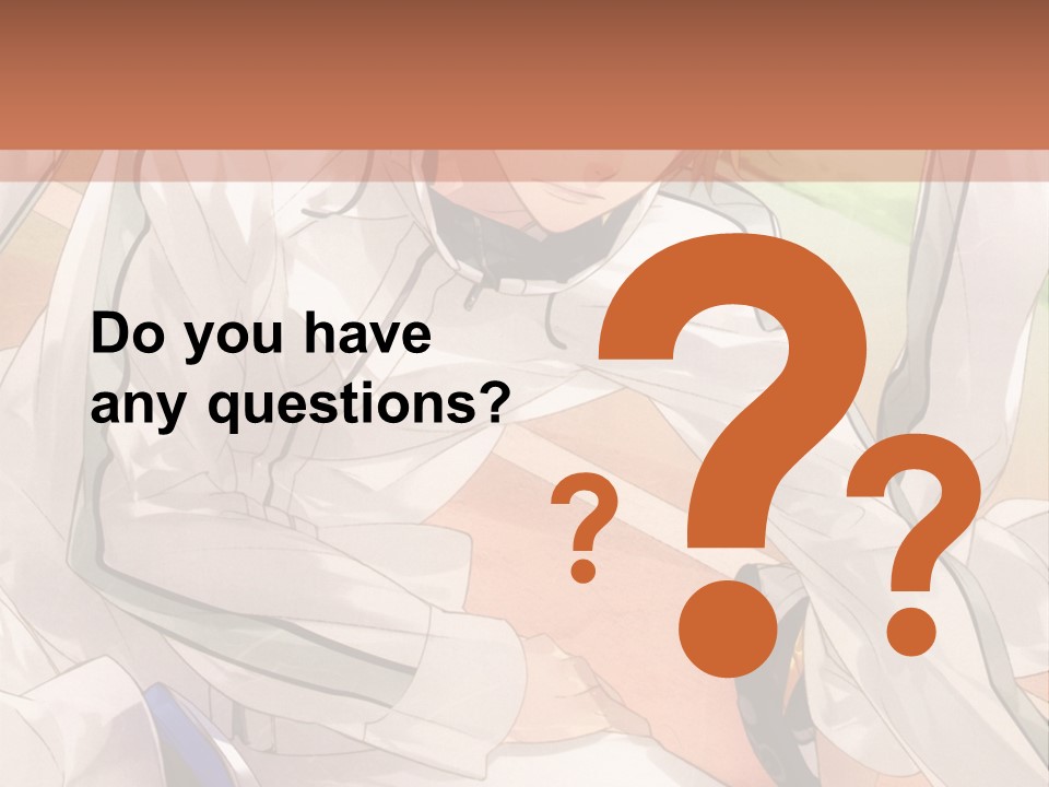 A Couple Of People Sitting Next To Each Other PowerPoint Template