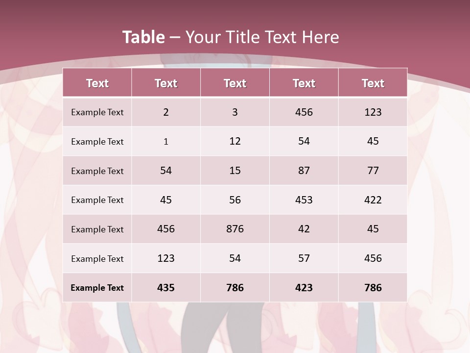 A Girl With Pink Hair Standing In Front Of A Group Of People PowerPoint Template