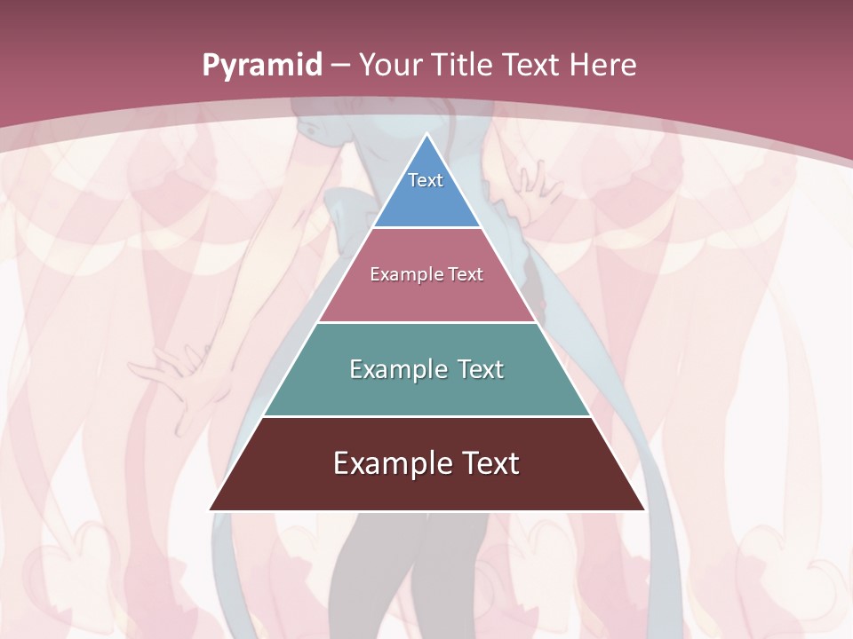 A Girl With Pink Hair Standing In Front Of A Group Of People PowerPoint Template