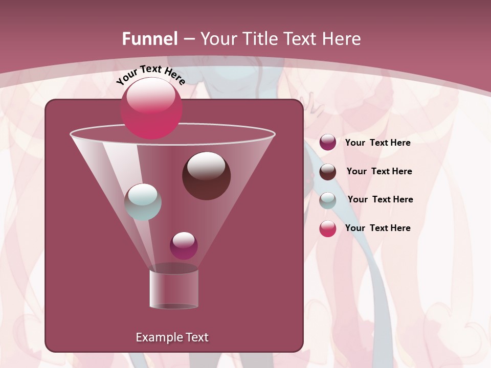 A Girl With Pink Hair Standing In Front Of A Group Of People PowerPoint Template