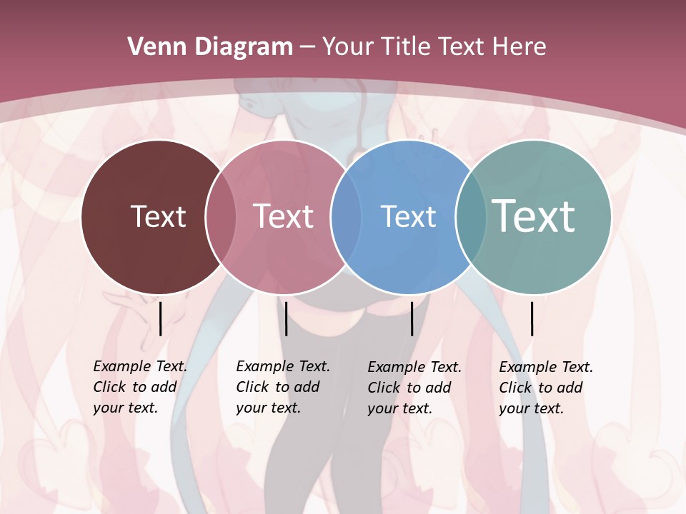 A Girl With Pink Hair Standing In Front Of A Group Of People PowerPoint Template