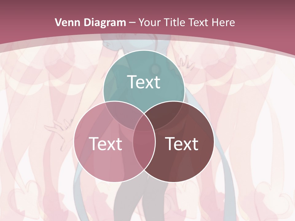 A Girl With Pink Hair Standing In Front Of A Group Of People PowerPoint Template