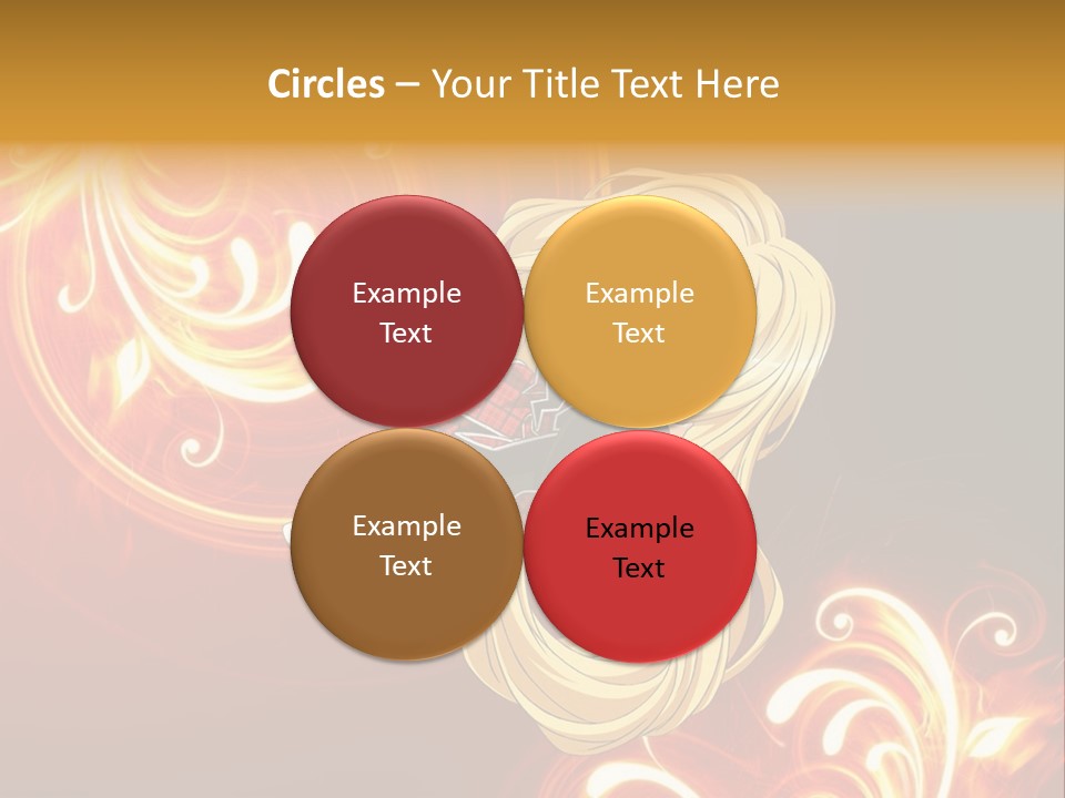 A Woman With Long Blonde Hair Is Standing In Front Of A Red Background PowerPoint Template