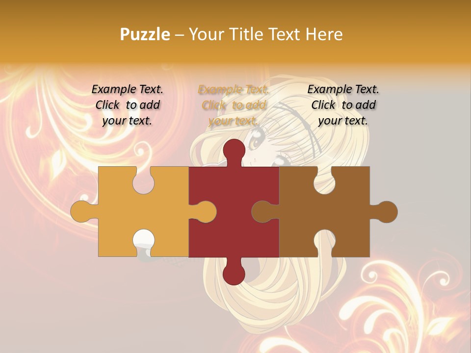 A Woman With Long Blonde Hair Is Standing In Front Of A Red Background PowerPoint Template