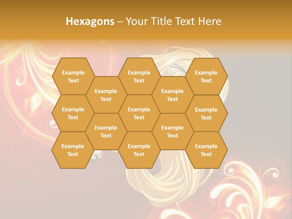 A Woman With Long Blonde Hair Is Standing In Front Of A Red Background PowerPoint Template