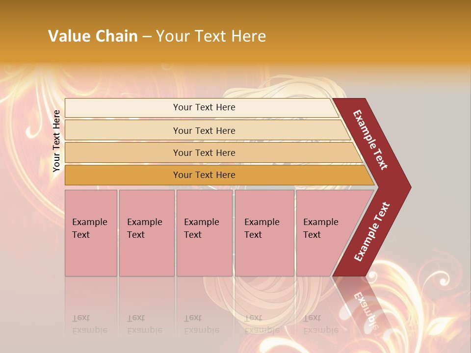 A Woman With Long Blonde Hair Is Standing In Front Of A Red Background PowerPoint Template