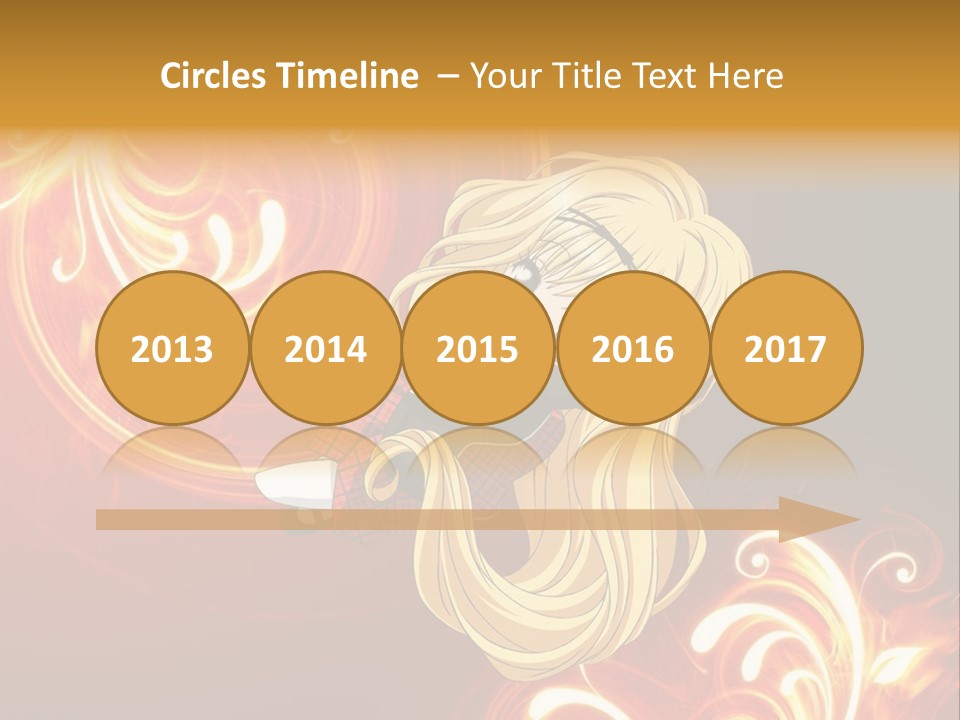 A Woman With Long Blonde Hair Is Standing In Front Of A Red Background PowerPoint Template