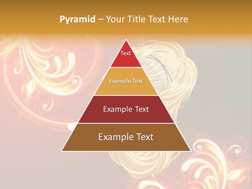 A Woman With Long Blonde Hair Is Standing In Front Of A Red Background PowerPoint Template