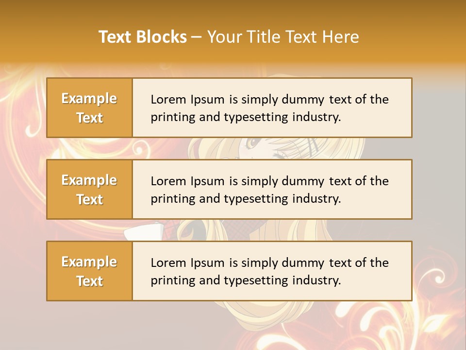 A Woman With Long Blonde Hair Is Standing In Front Of A Red Background PowerPoint Template