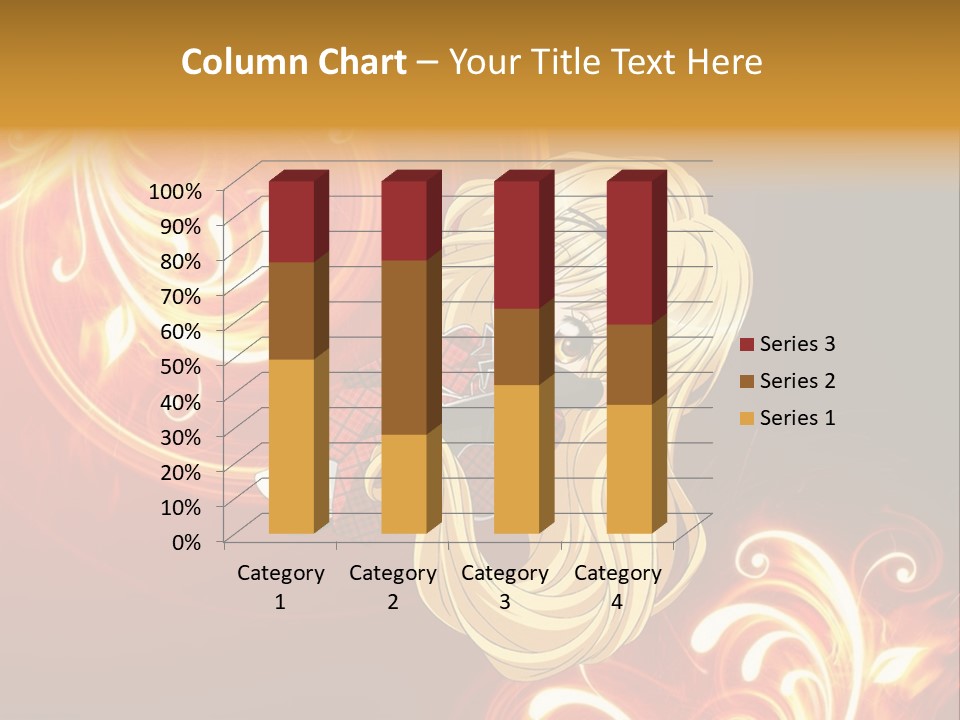 A Woman With Long Blonde Hair Is Standing In Front Of A Red Background PowerPoint Template