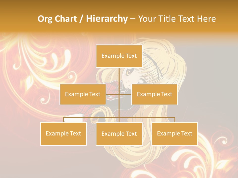 A Woman With Long Blonde Hair Is Standing In Front Of A Red Background PowerPoint Template