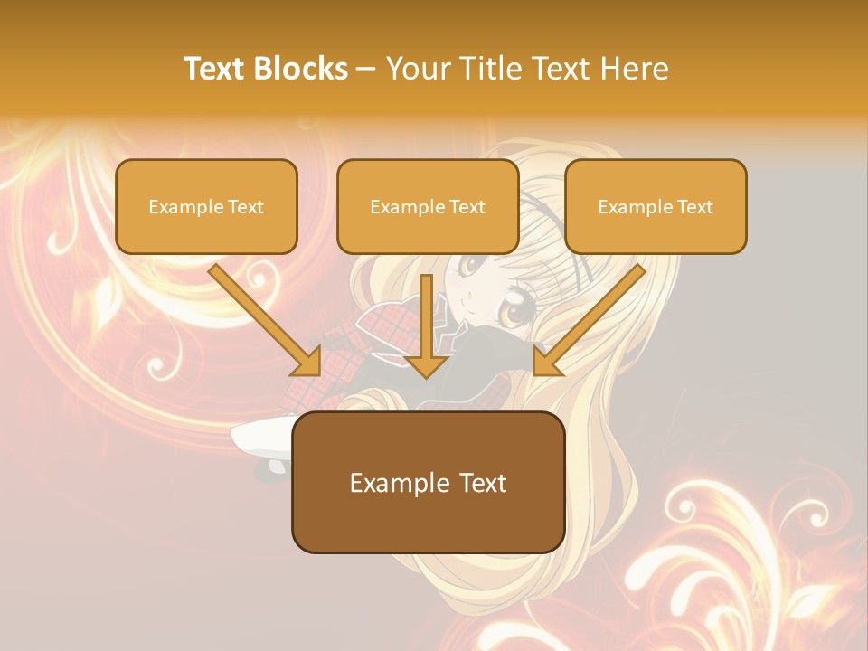 A Woman With Long Blonde Hair Is Standing In Front Of A Red Background PowerPoint Template