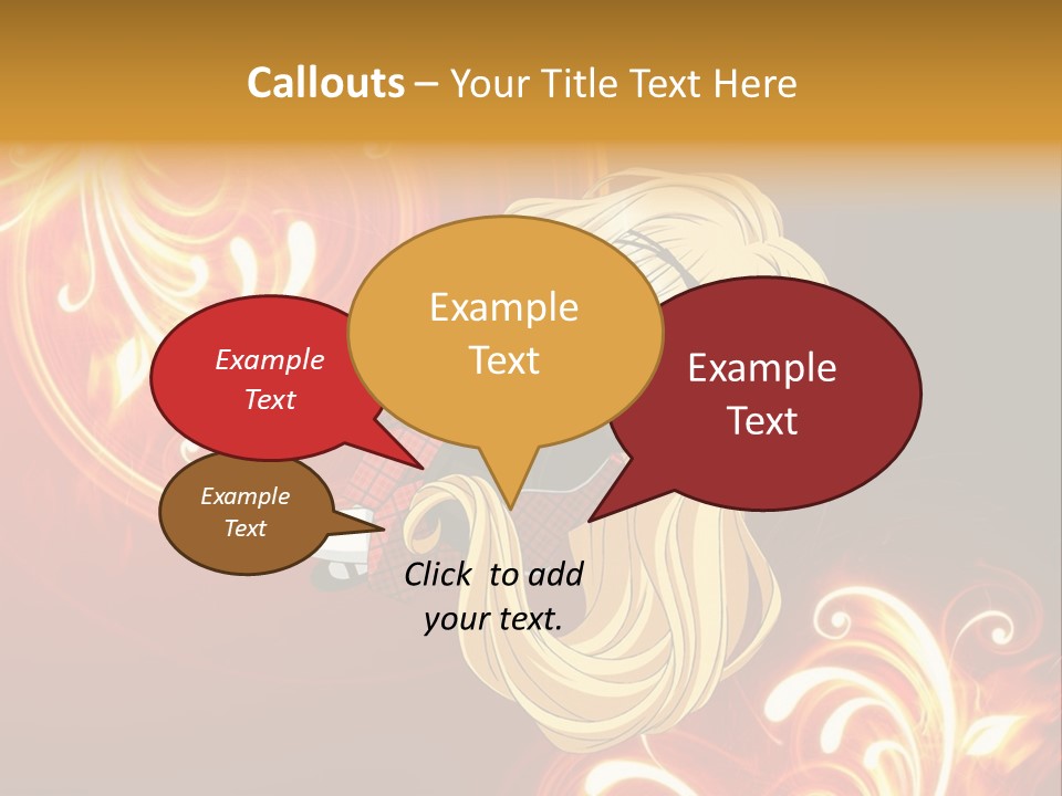 A Woman With Long Blonde Hair Is Standing In Front Of A Red Background PowerPoint Template