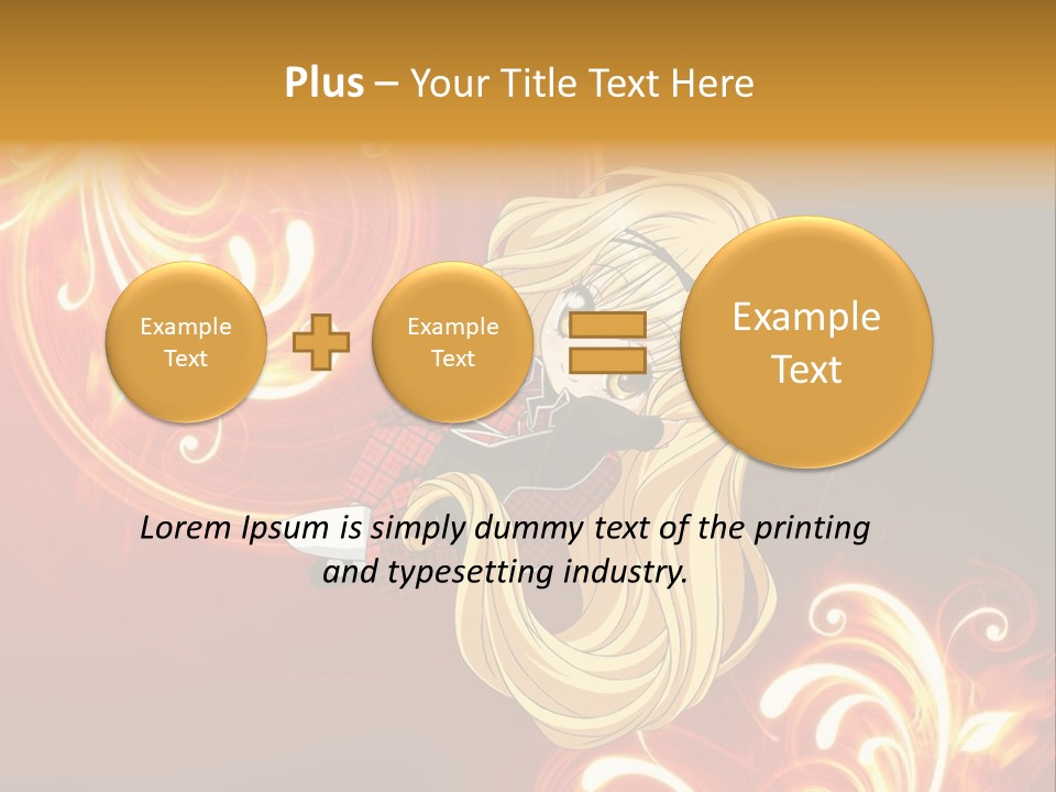 A Woman With Long Blonde Hair Is Standing In Front Of A Red Background PowerPoint Template