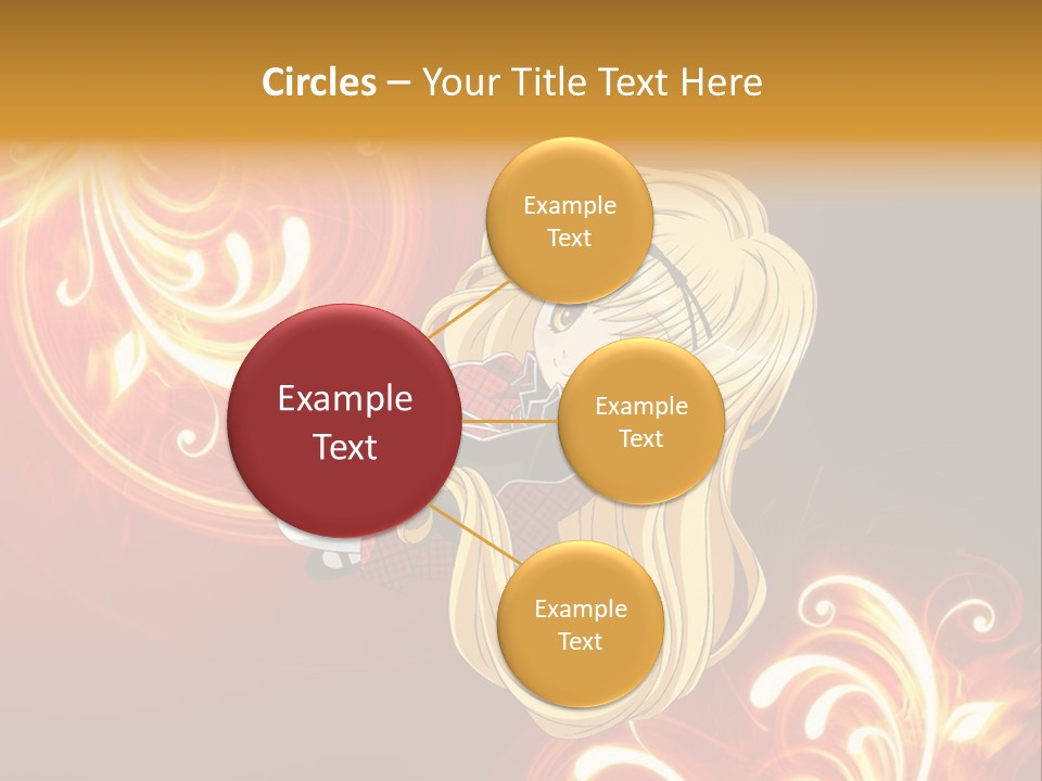 A Woman With Long Blonde Hair Is Standing In Front Of A Red Background PowerPoint Template