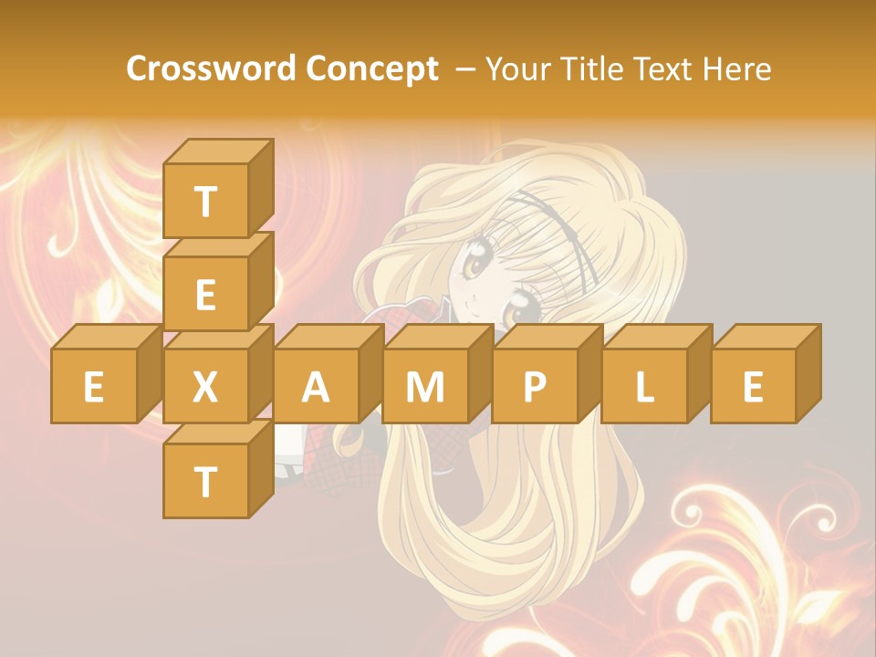 A Woman With Long Blonde Hair Is Standing In Front Of A Red Background PowerPoint Template